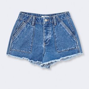 Frayed Denim Shorts